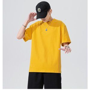 Yellow short sleeves for men